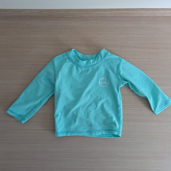 Willit Boys Rash Guard Swim Shirt Baby Long Sleeve UPF 50+, Size 3-6M - Picture 1 of 4